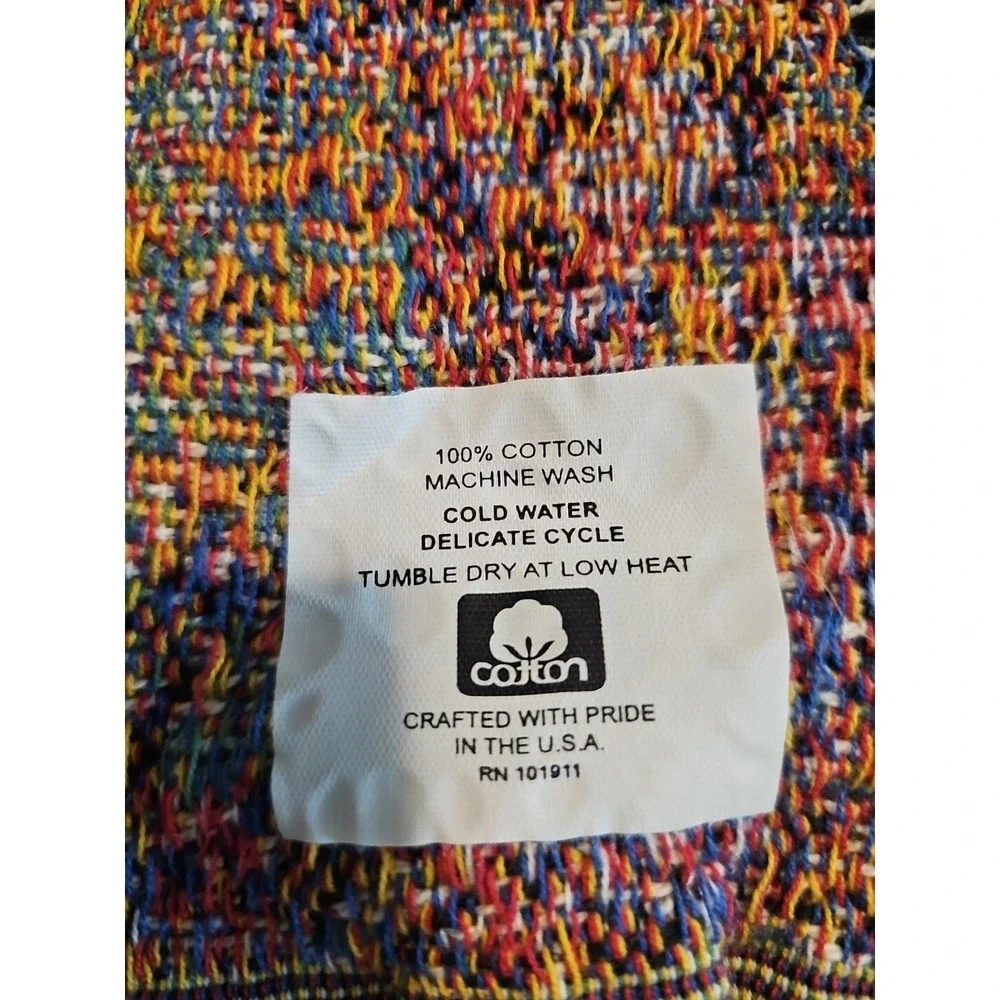 PETERSON AFB AIR FORCE BASE COLORADO COTTON WOVEN THROW BLANKET‎ RARE